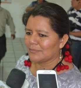 María Isabel Pérez Santos, delegada federal del CDI, aseguró que los recursos para los pueblos indígenas, son fiscalizables. [1600x1200]