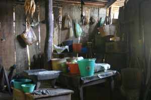 Humildes viviendas de la sierra de Zongolica.