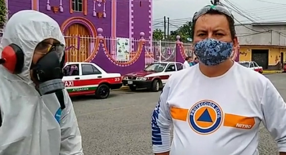 Taxistas de Atzacan se niegan a sanitizar sus vehículos