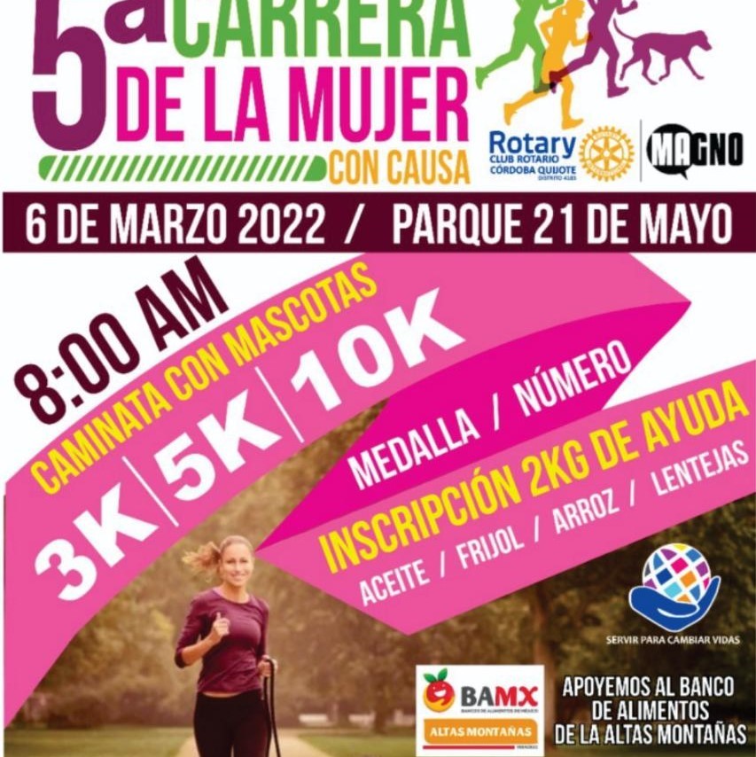 Quinta carrera de la Mujer con Causa el 6 de marzo | Proyecto13