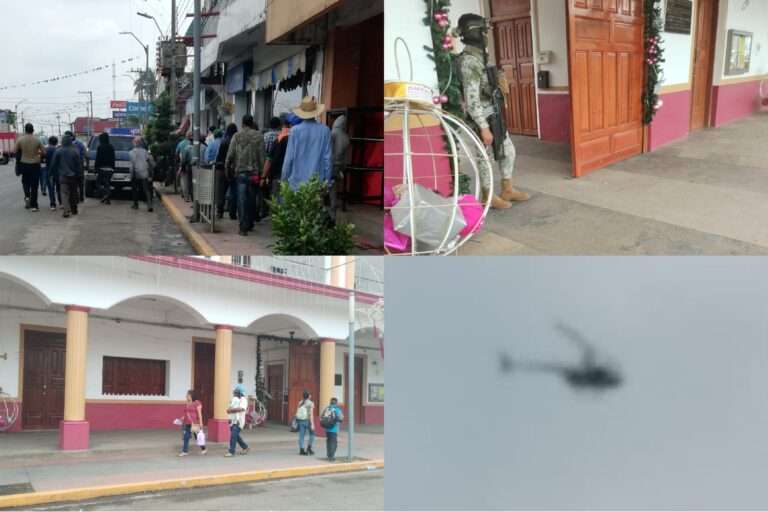 Grupo de personas se manifiestan frente a Palacio de Omealca Grupo de personas se manifiestan frente a Palacio de Omealca